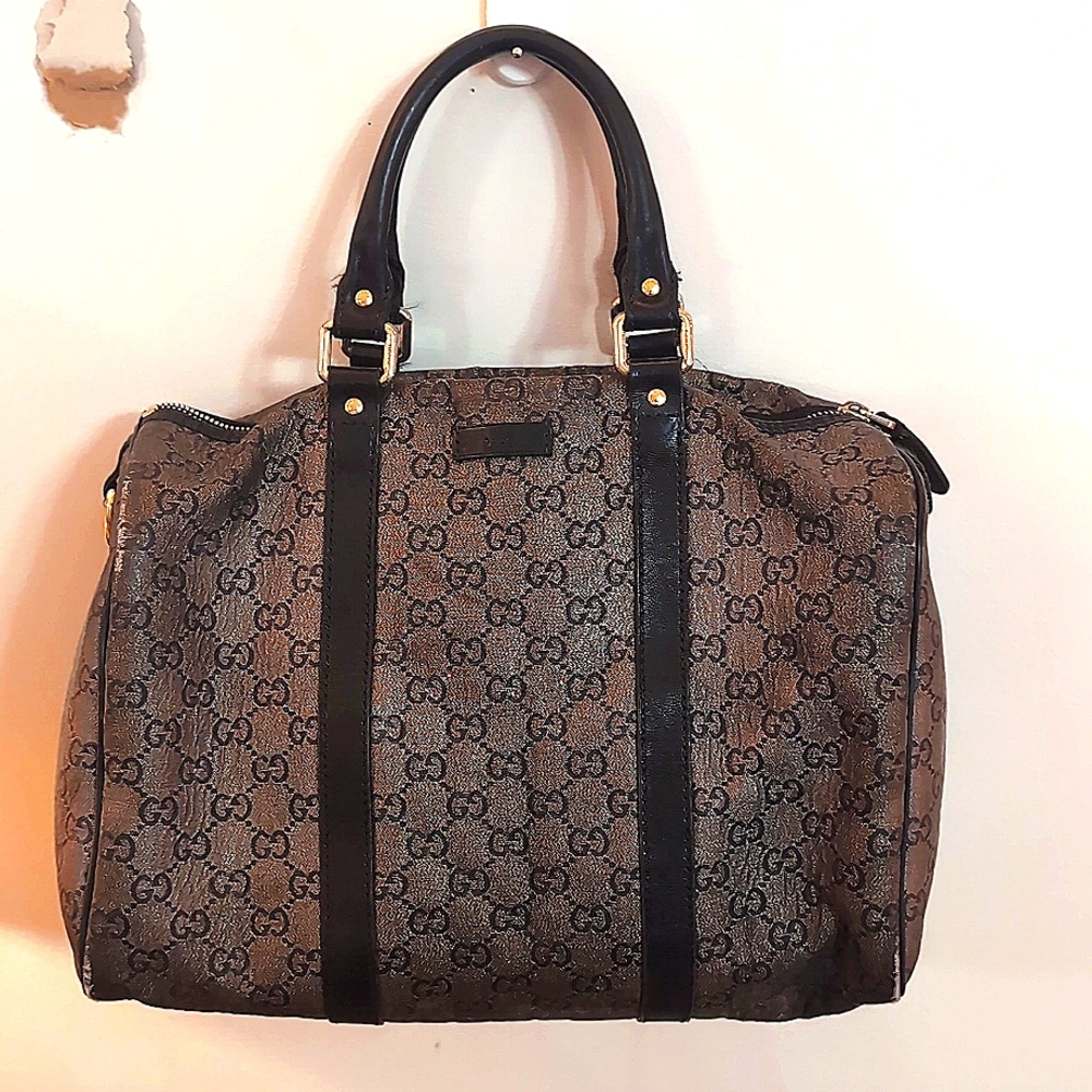 ON SALE TONIGHT ONLY Gucci Medium GG Crystal Joy Boston Bag
